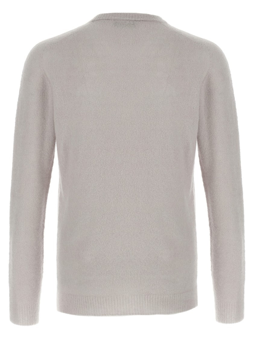 Roberto Collina Cashmere And Silk Blend Sweater With Classic Crew Neck