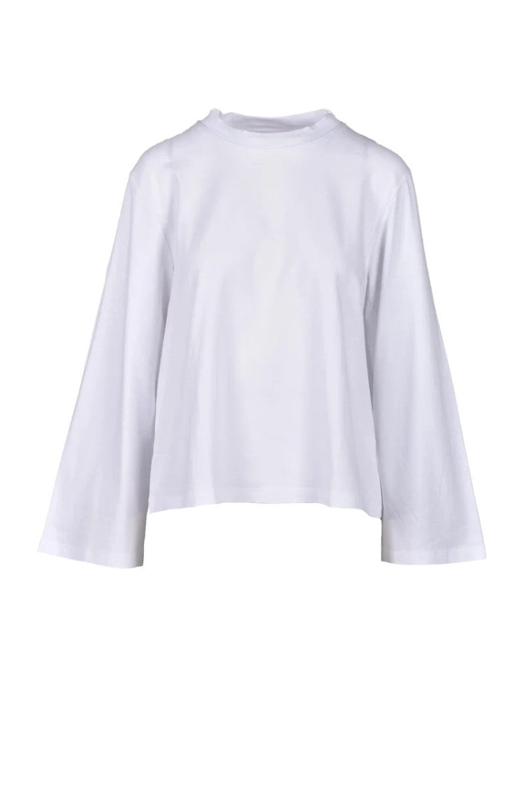 Wild Cashmere White Cotton And Elastane T-Shirt