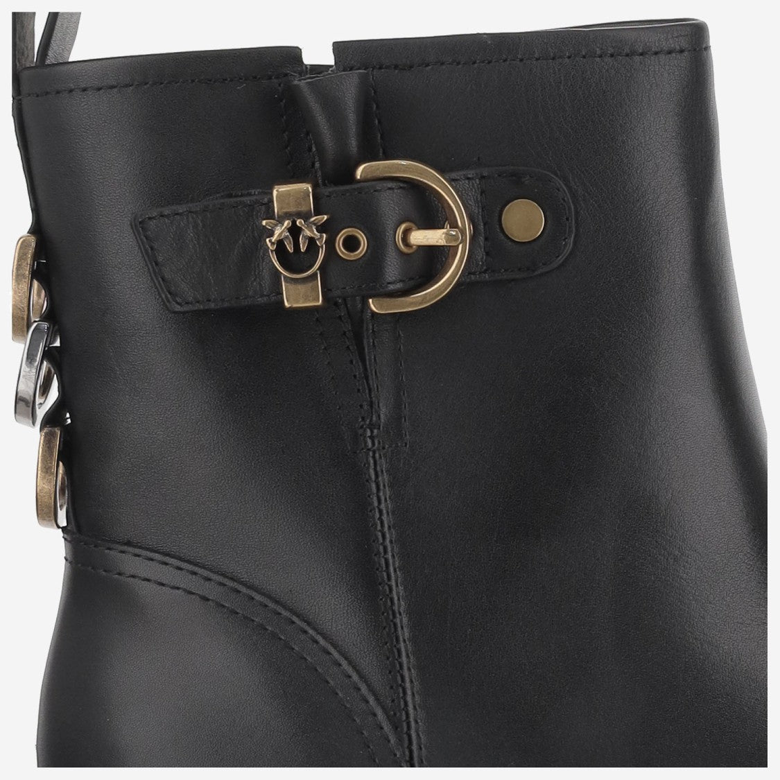 Pinko Mia 21 Leather Ankle Boots