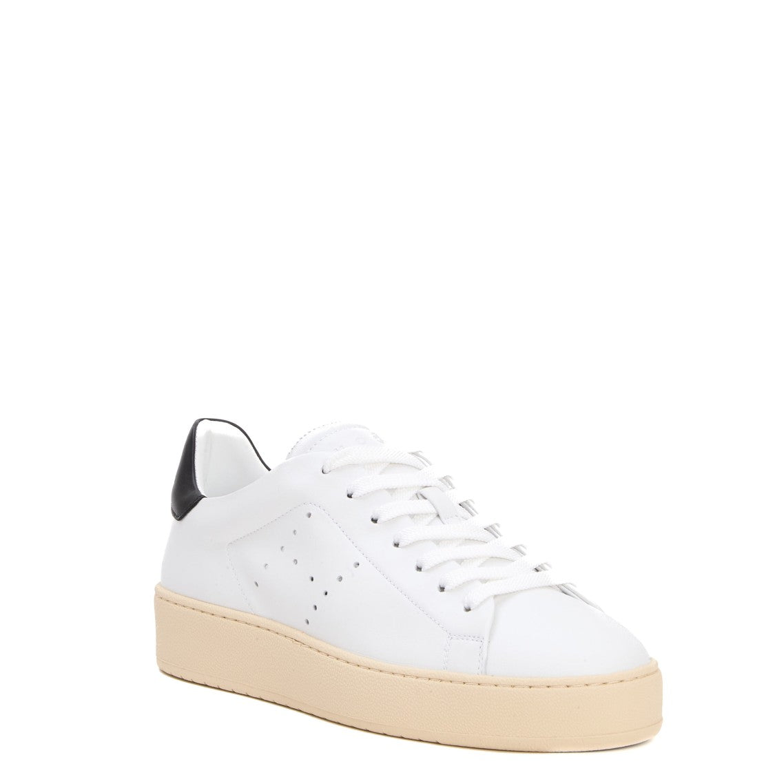 Hogan New White Leather Cassette Black Spoiler Sneakers