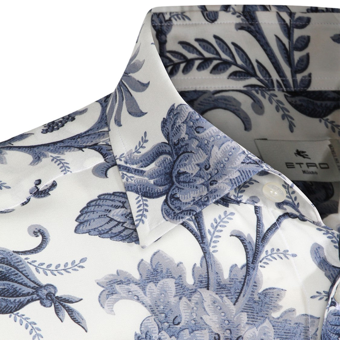 Etro Intricately Patterned Long-Sleeve Shirt With Classic Collar