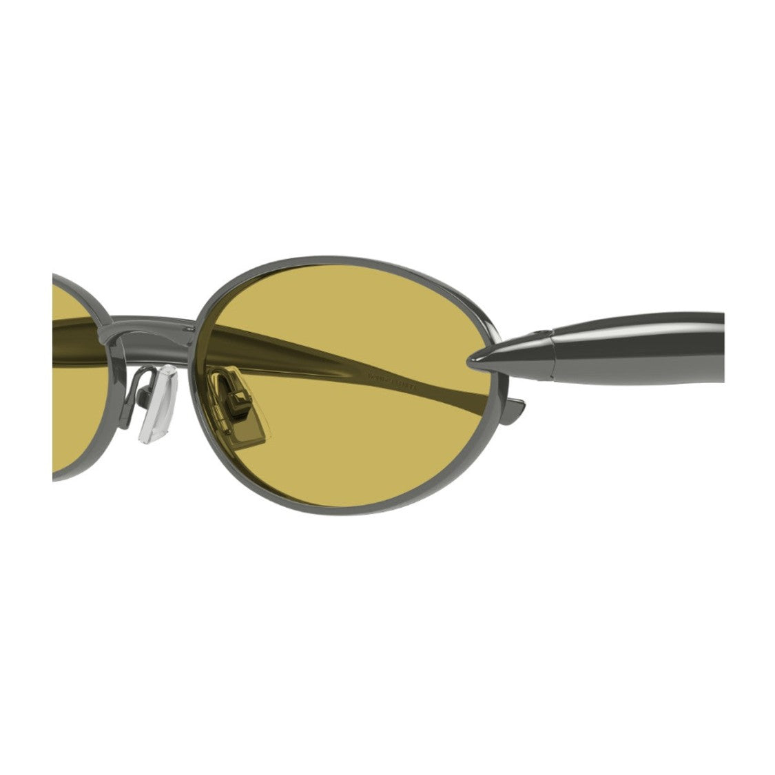 Bottega Veneta Grey Sardine Signature Icons Bv1386s Metal Oval Sunglasses