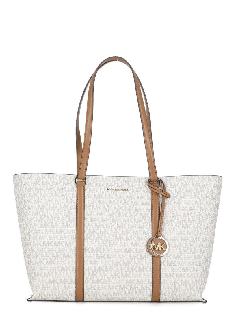 Michael Michael Kors White Temple Shopping Bag