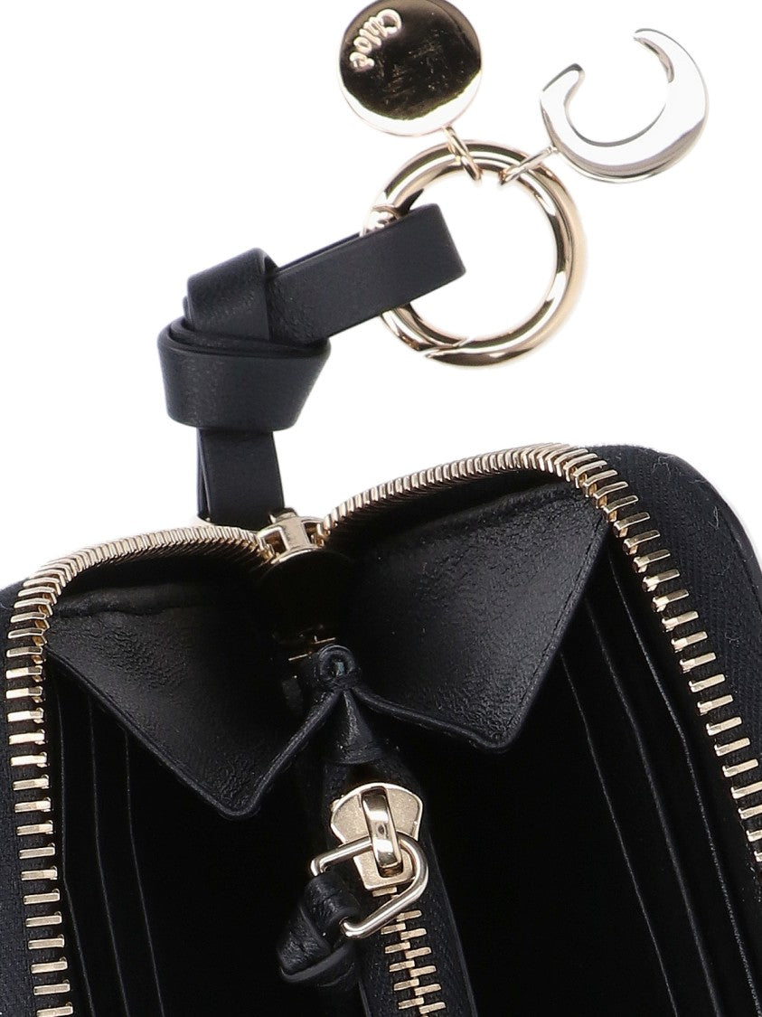 Chloé "Alphabet" Long Wallet – Black