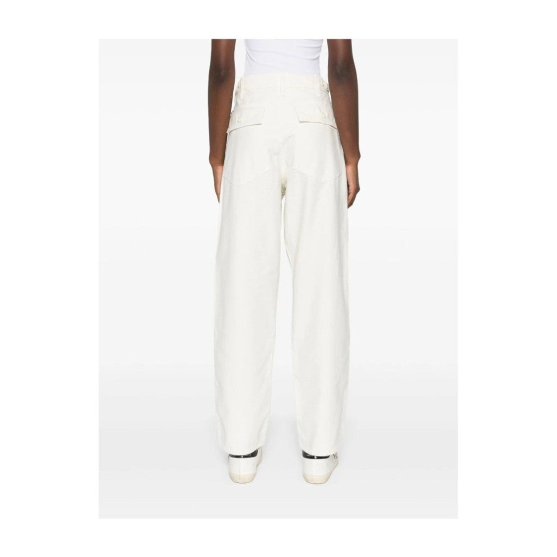 Polo Ralph Lauren Relaxed Cotton Trousers With Ankle-Flat Front Design