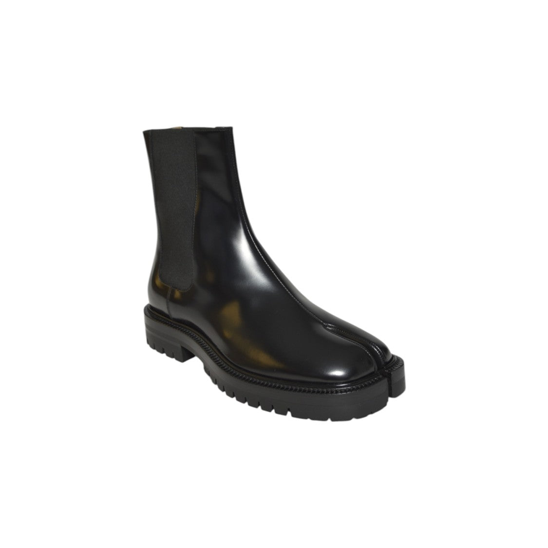 Maison Margiela Ankle-High Split-Toe Chelsea Boots In Smooth Leather