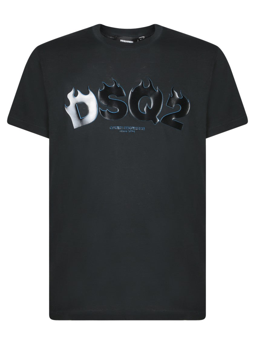 Dsquared2 Short Sleeve Black Cotton T-Shirt