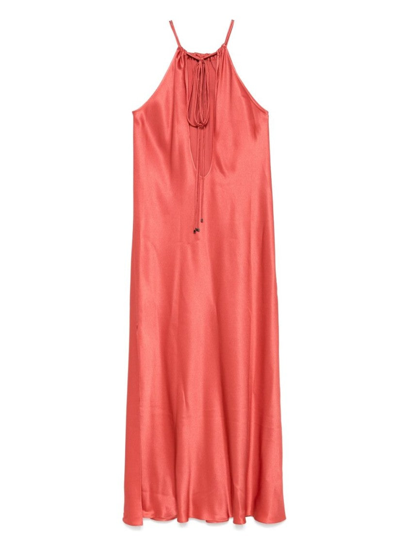 Antonelli Halter Neck Evening Dress In Acetate-Silk Blend