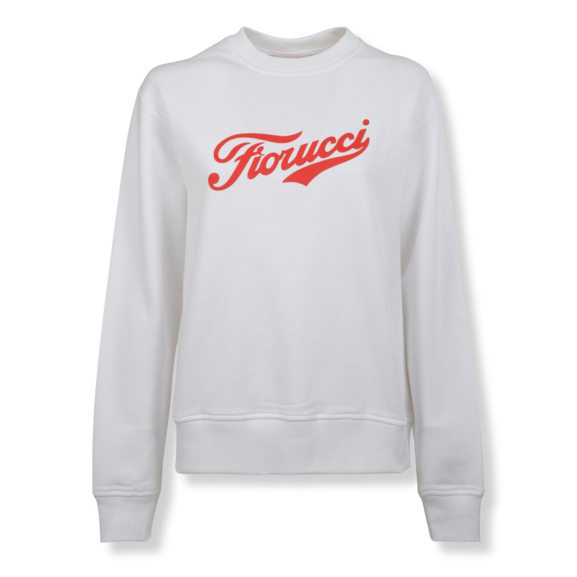 Fiorucci Varsity Logo Sweatshirt In Pure White