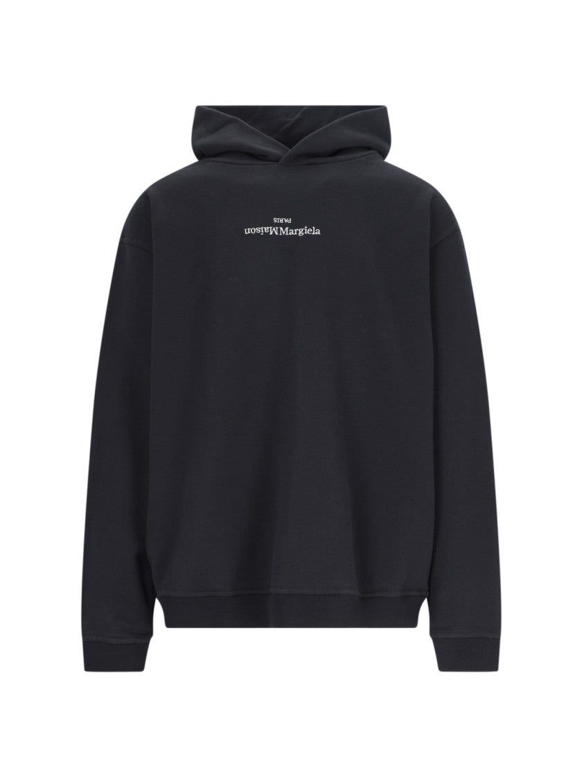 Maison Margiela Logo Hoodie – Black