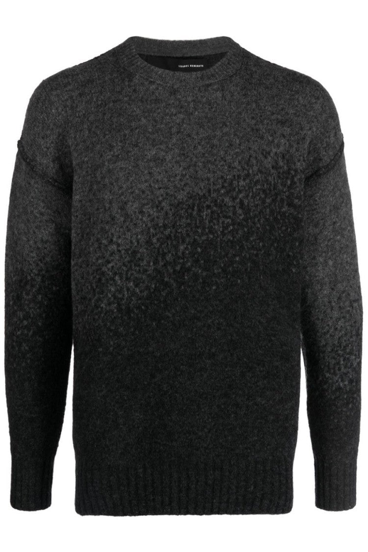 Isabel Benenato Gradient Design Grey Knitwear Relaxed Fit