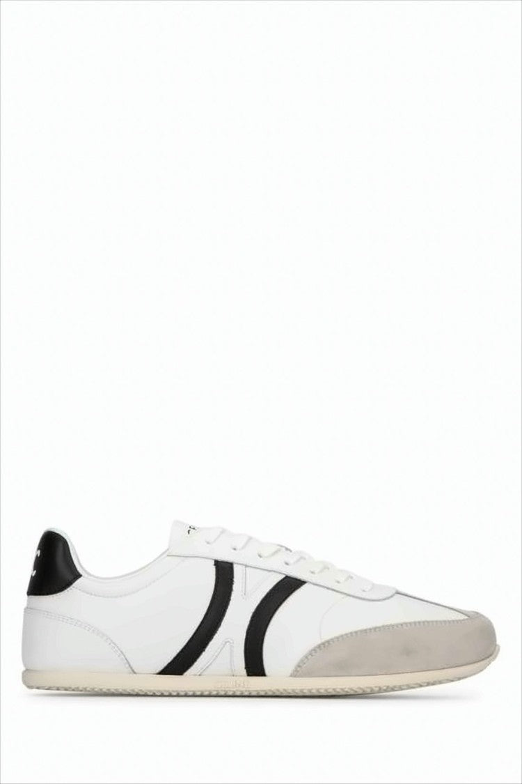 Celine Low-Top Sneakers With Suede Accents And Rubber Sole