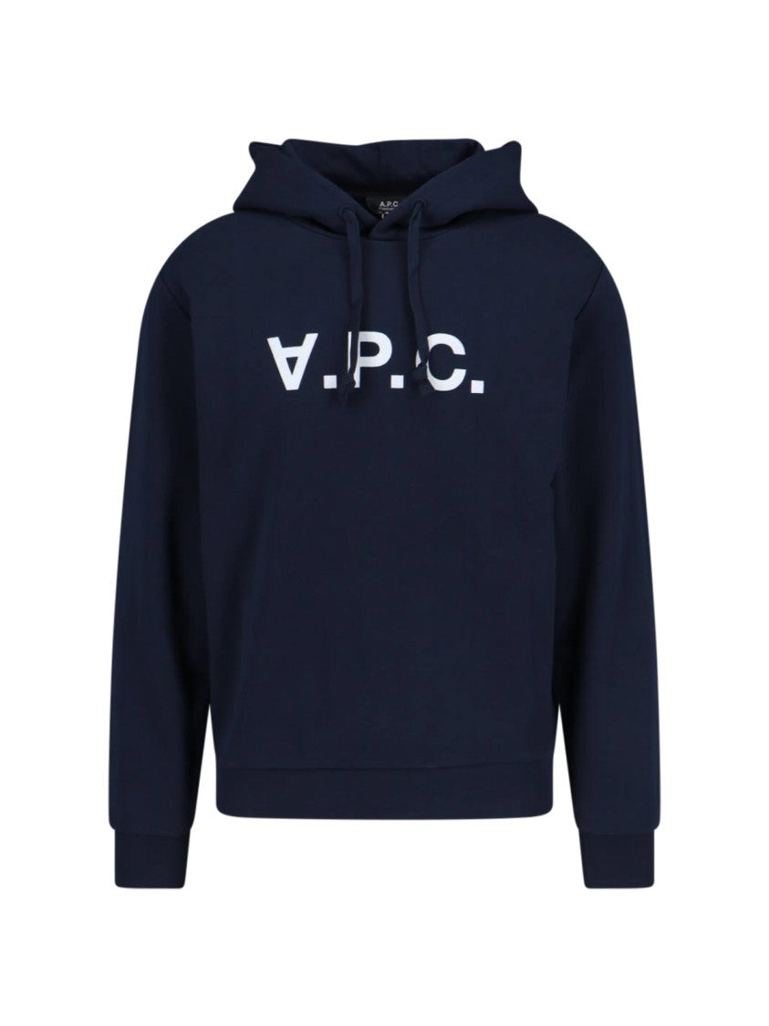 A.P.C. Logo Hoodie – Blue