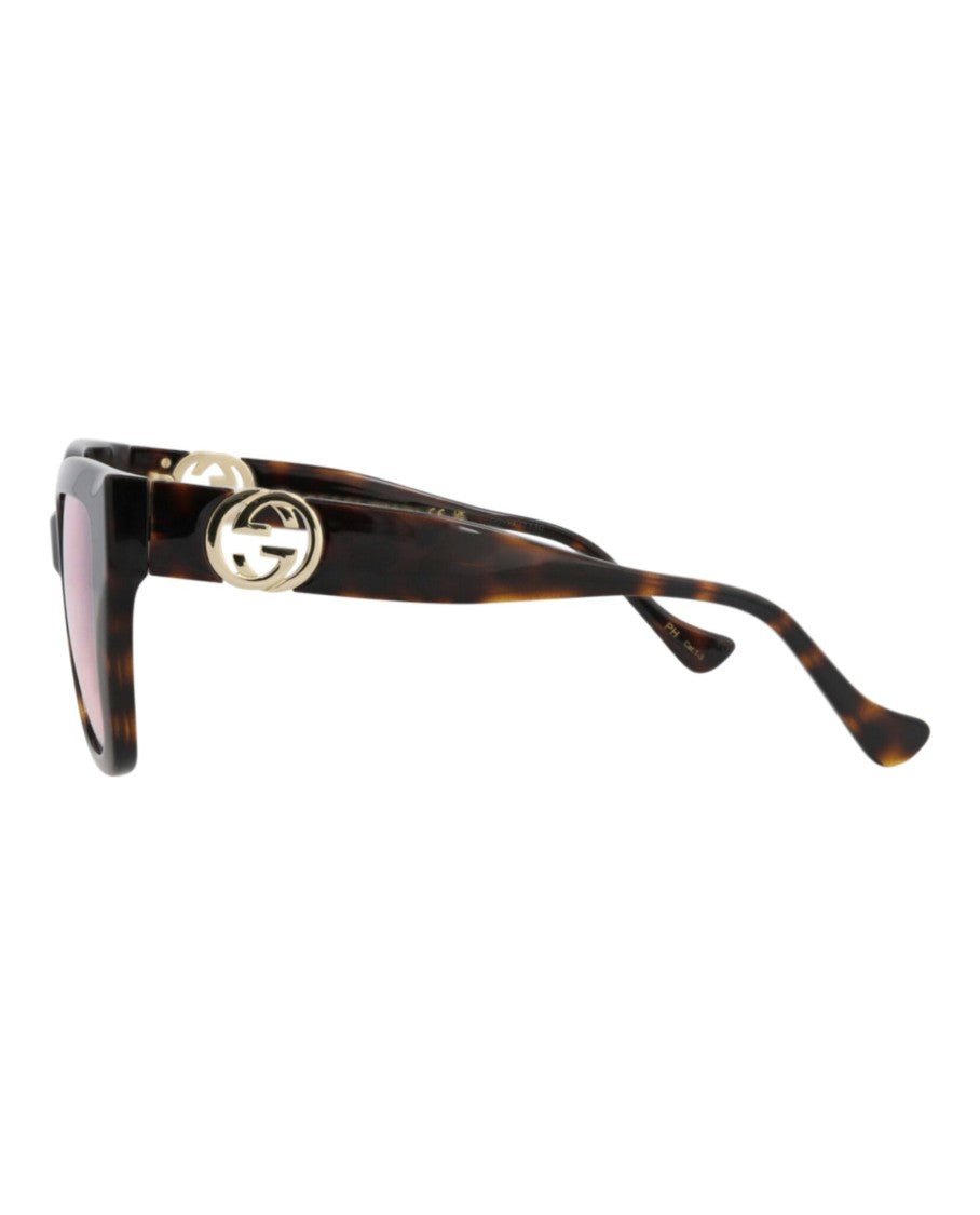 Gucci Square-Frame Injection Sunglasses