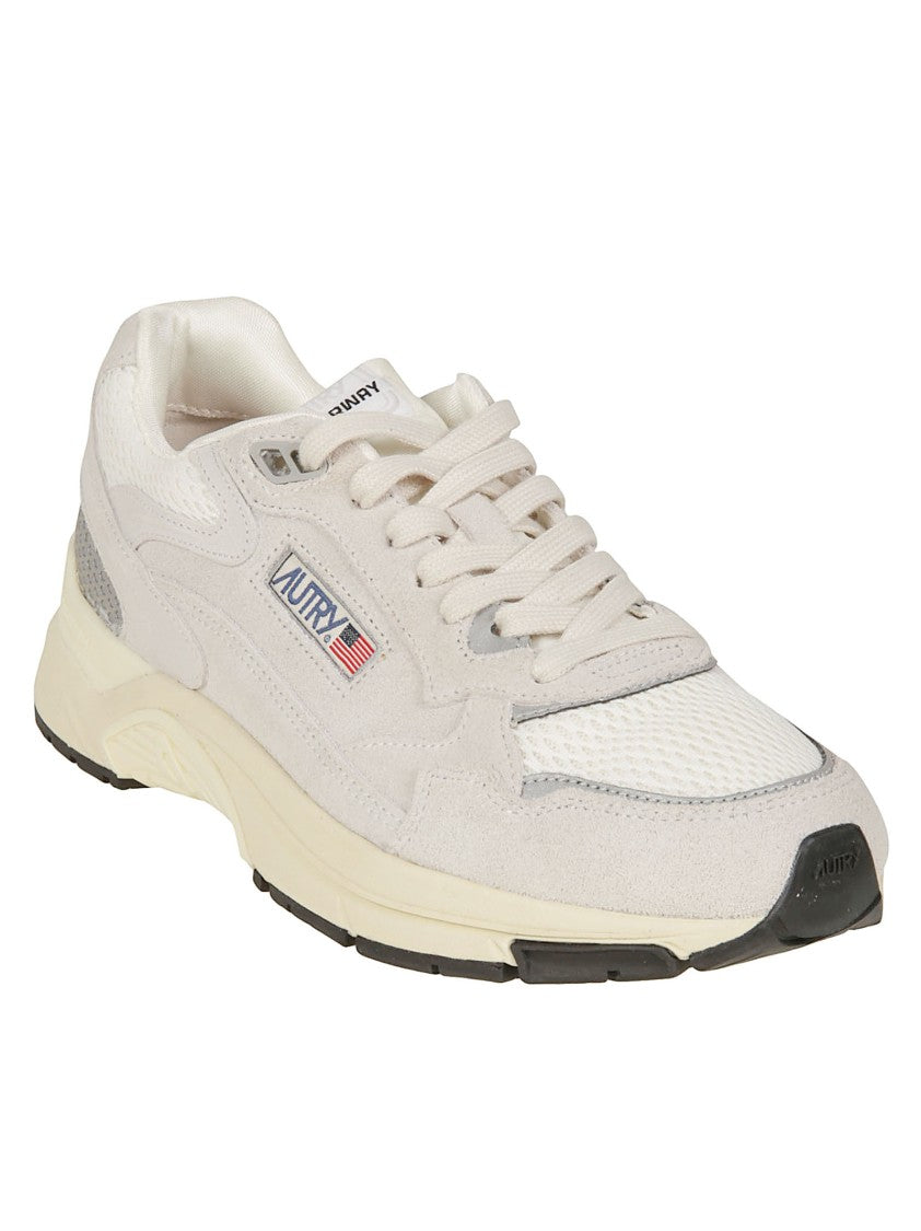Autry Hyperway Suede-Blend Low Sneakers