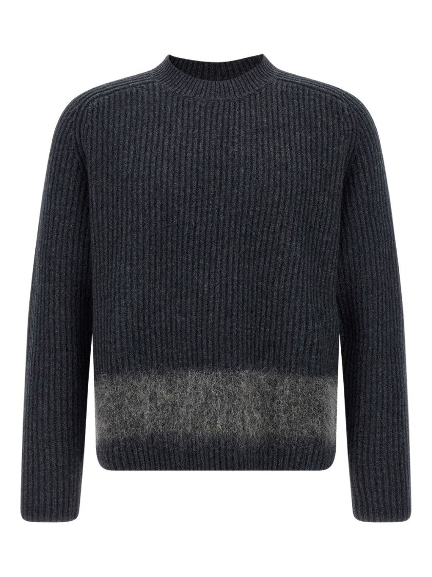 Dsquared2 Gradient Hem Ribbed Knit Sweater