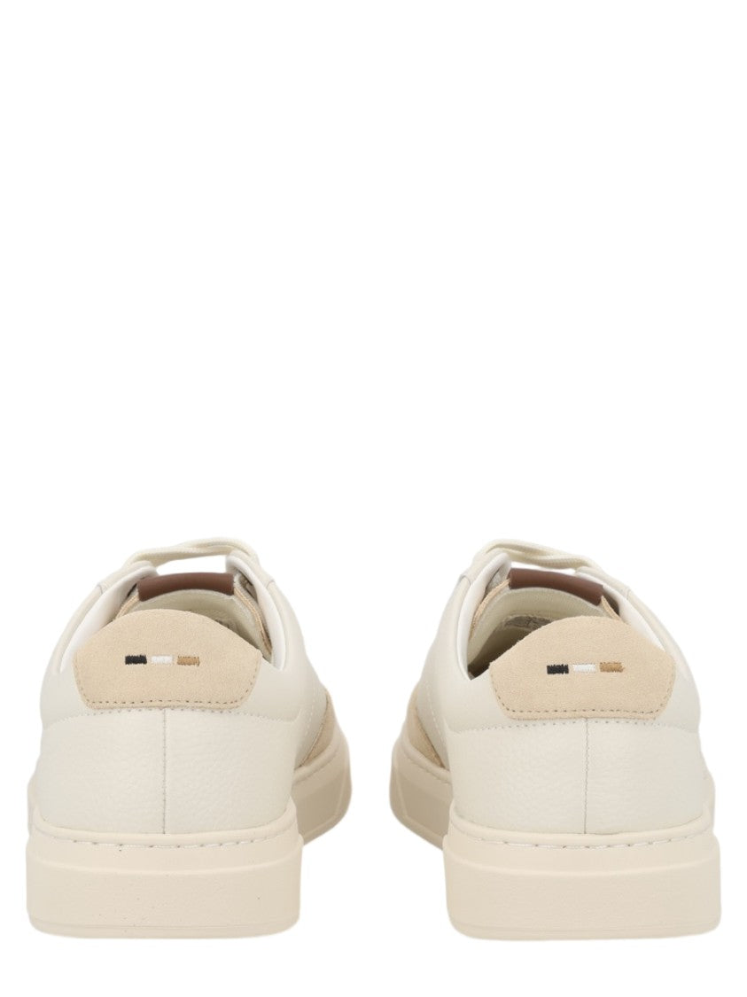 Boss Kieran Tenn Sdtbal Minimalist Leather Sneakers