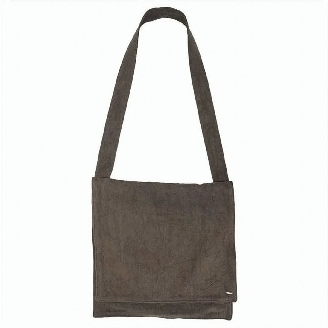 Our Legacy Linen Shoulder Bag With Flap Closure And Textured Finish