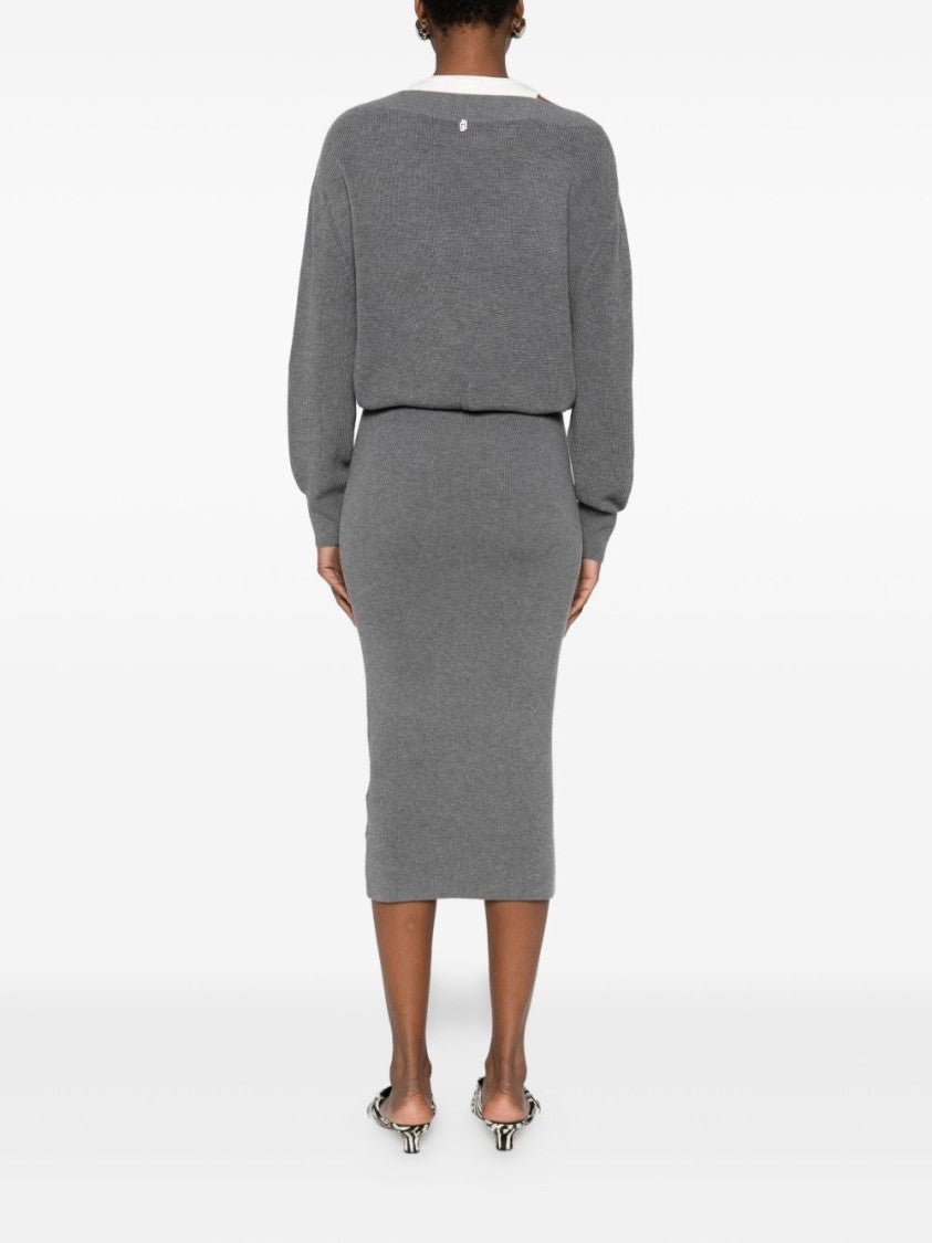Liu Jo Relaxed Knit Midi Dress
