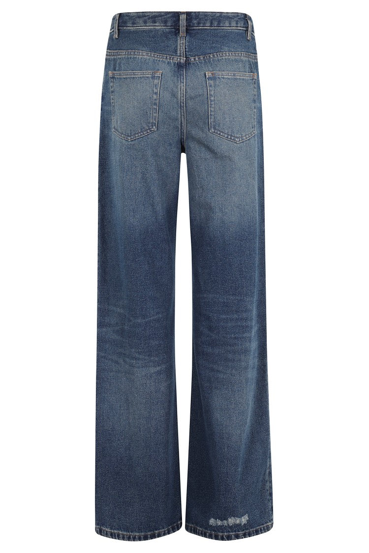 A.P.C. High-Waisted Blue Jeans