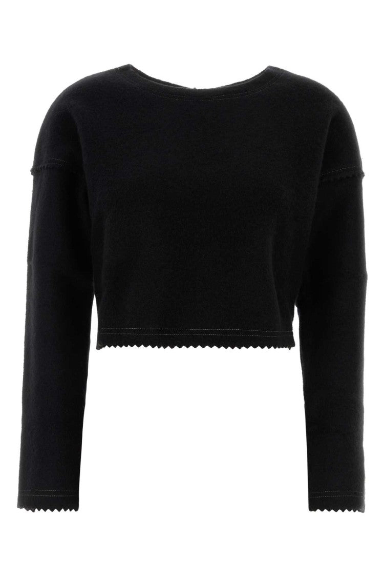 Max Mara Black Wool Blend Crespo Sweater