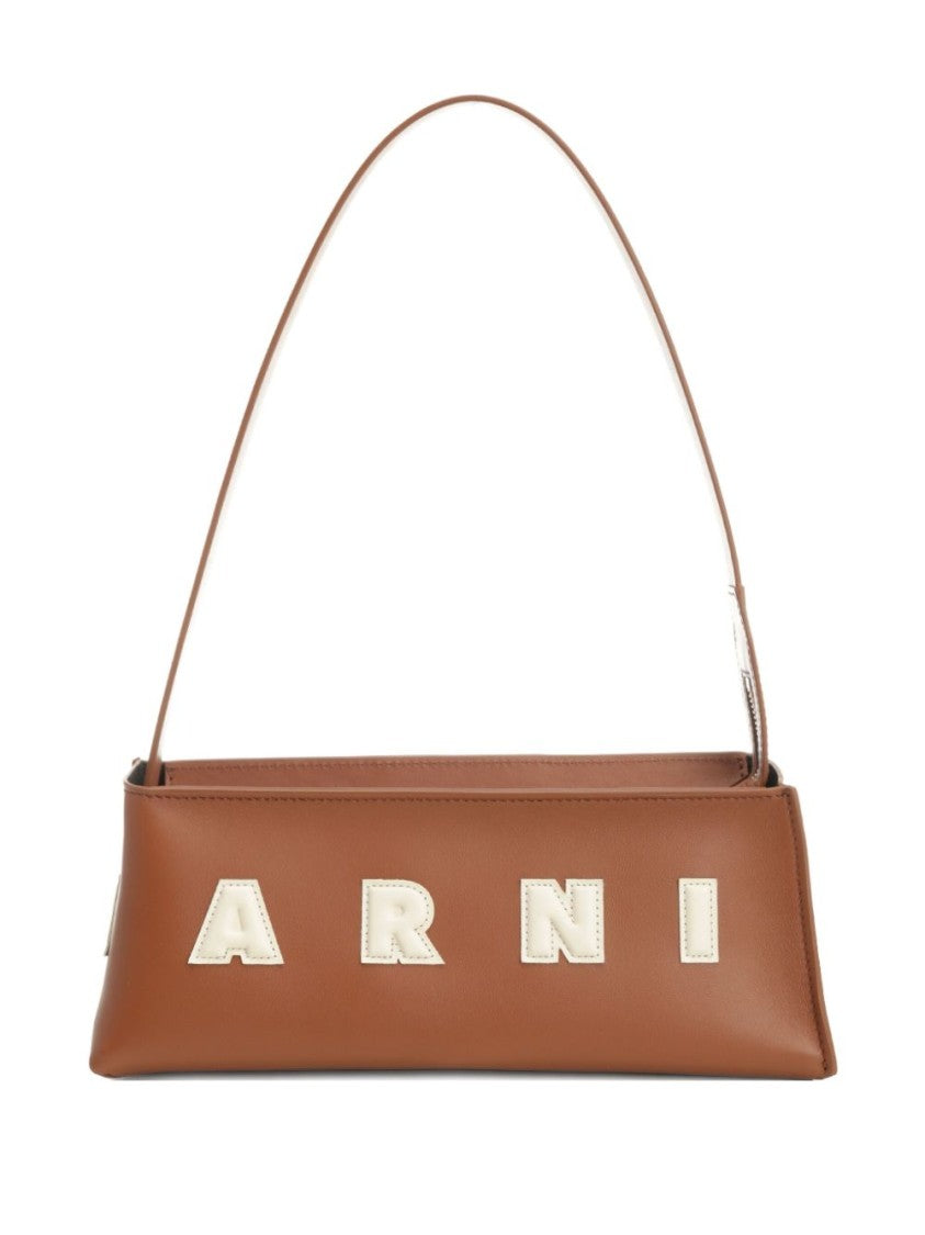 Marni Rectangular Vitello Leather Shoulder Bag
