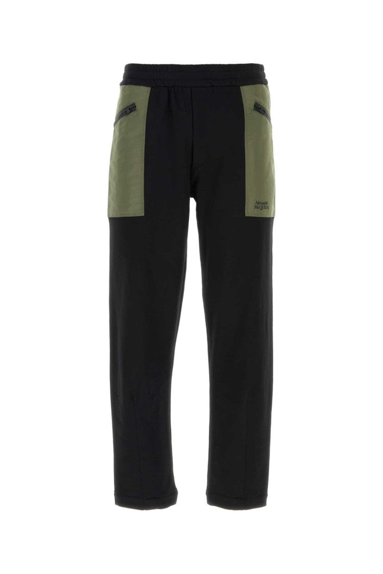 Alexander Mcqueen Black Cotton Pant