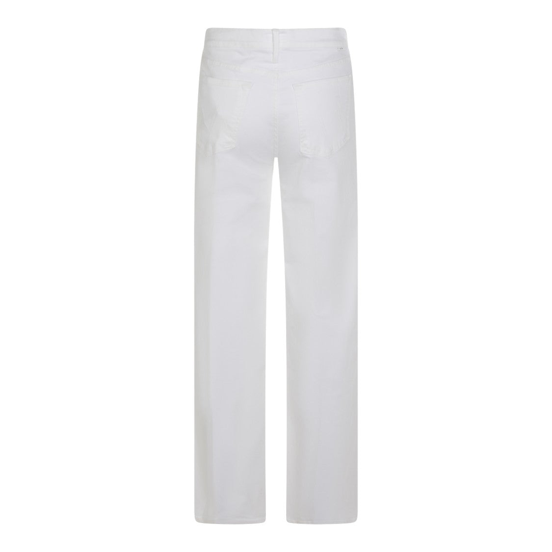 Mother High-Waist Cotton Jeans With Straight Leg Design