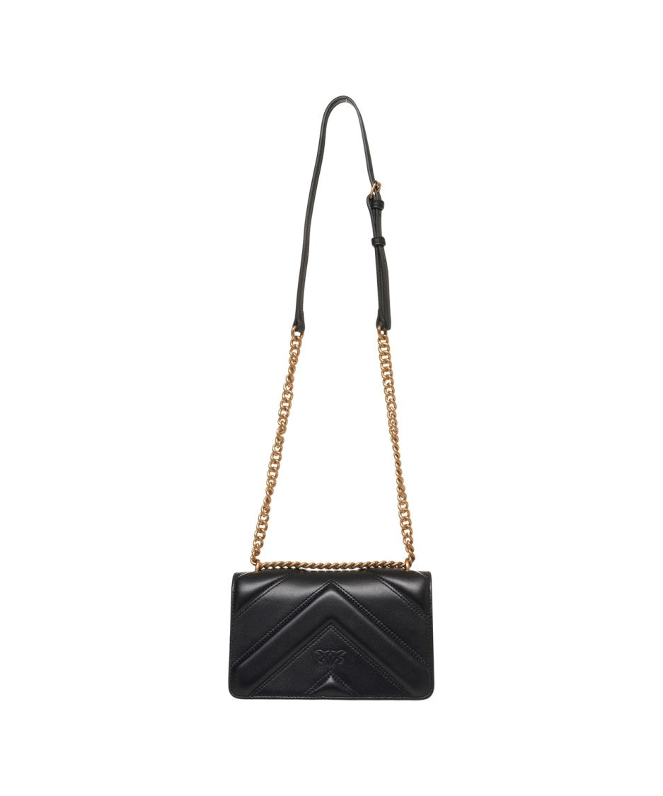 Pinko Quilted Leather Shoulder Bag
