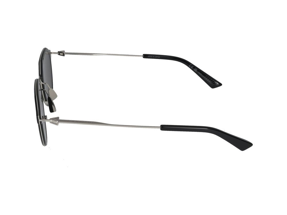 Bottega Veneta Black Bold Geometric Frame Sunglasses