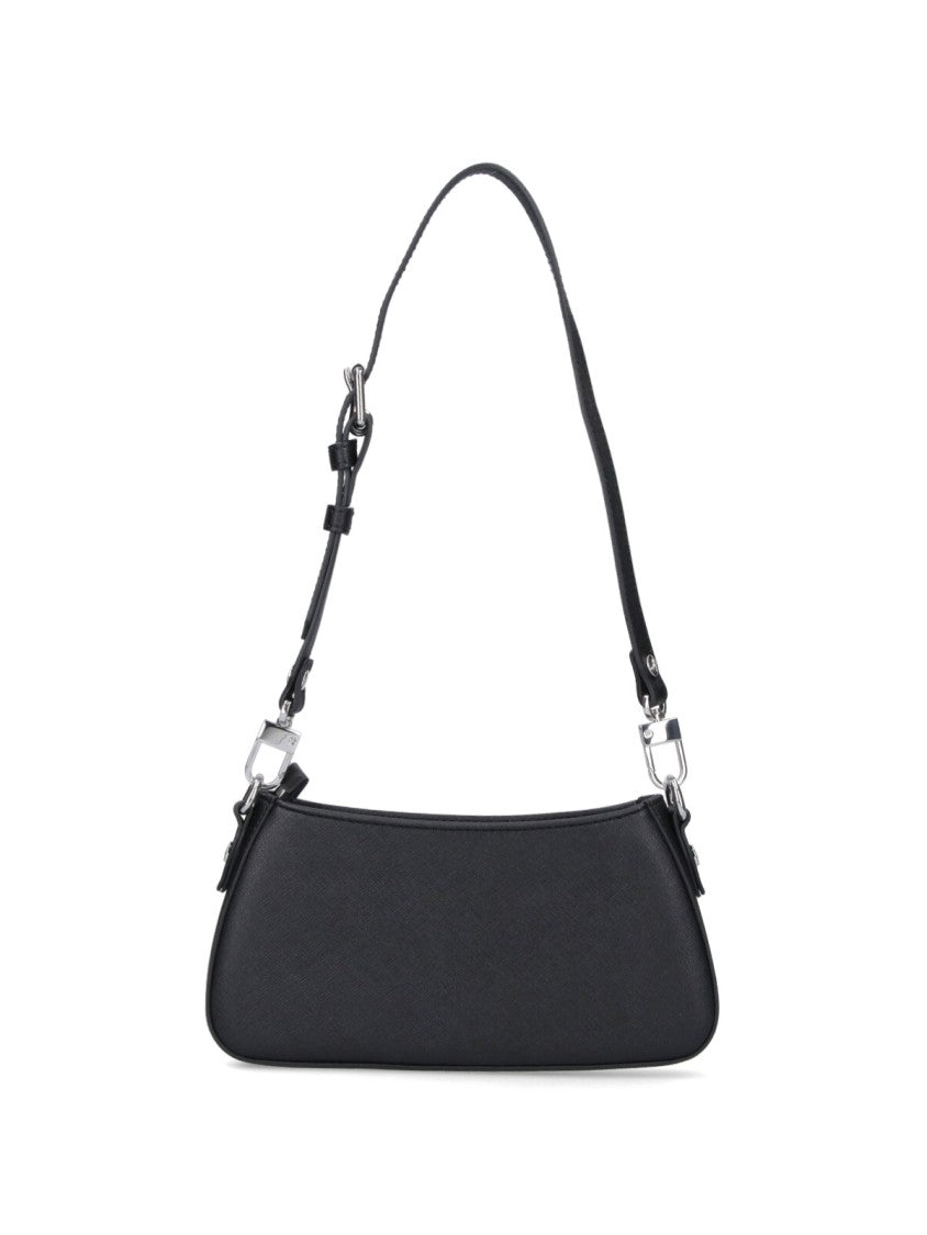 Vivienne Westwood "Tasha" Shoulder Bag In Black Fabric