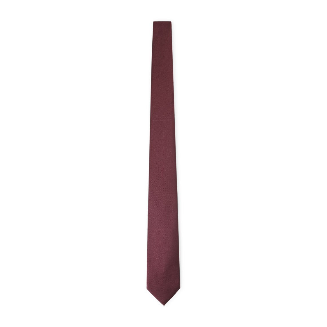 Brioni Silk Tie With Diagonal Ribbed Texture