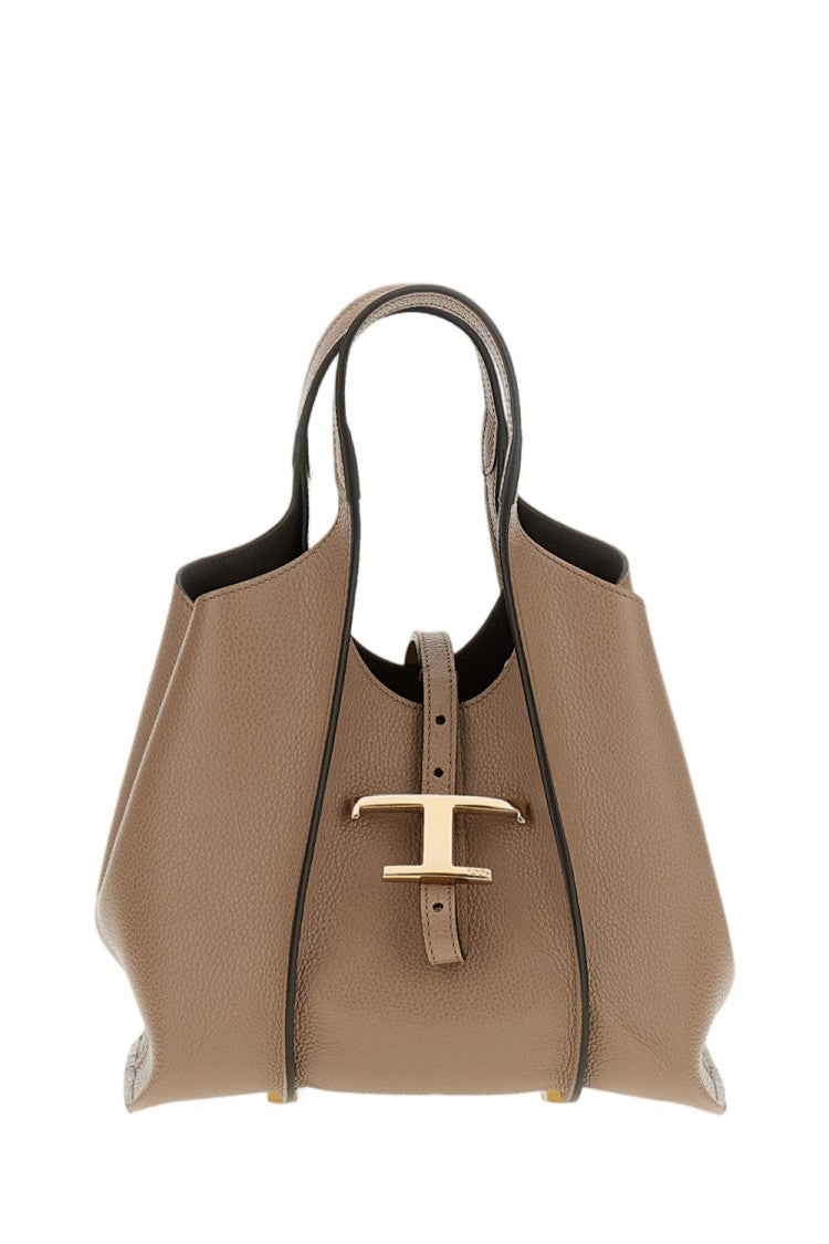 Tod's Brown T Timeless Mini Tote
