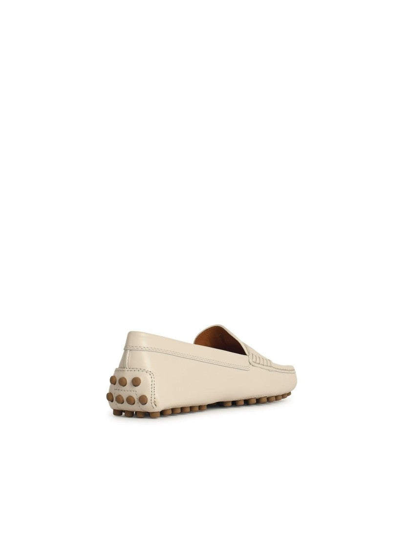 Tod's Beige Leather Loafers