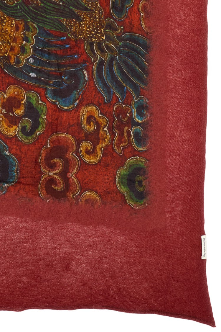 Mirror In The Sky Multicolour Scarf With Eclectic Patterns