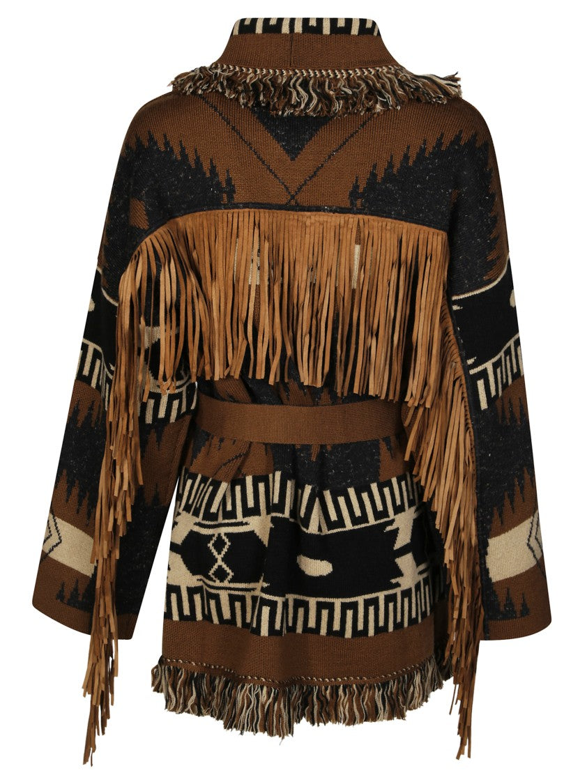 Alanui Knit Cardigan With Button-Down Front