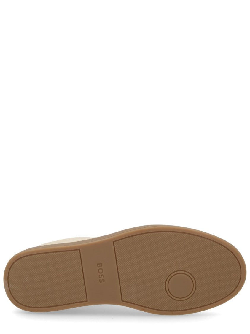 Boss Vinston Cowhide Leather Tonal Sneakers