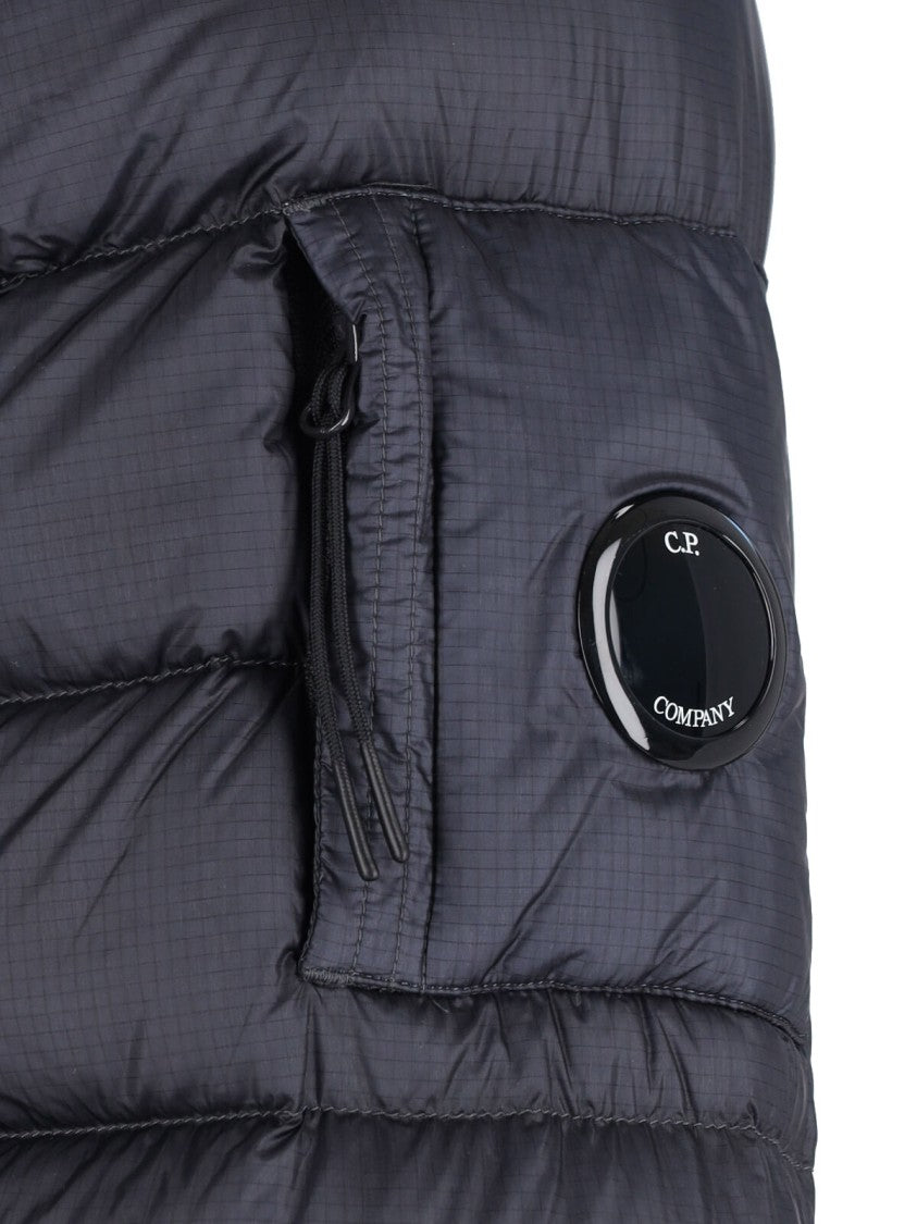 C.P. Company Logo Puffer Jacket – Blue