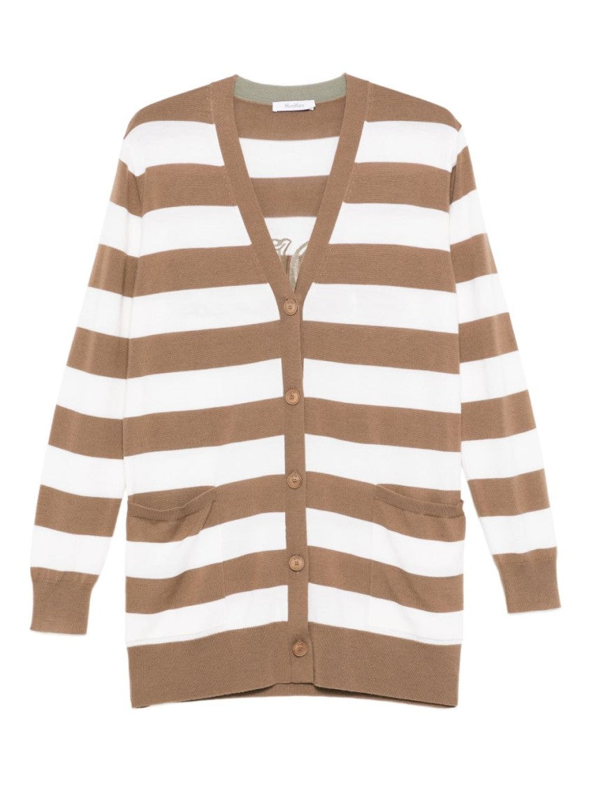 Max Mara Striped Relaxed Cardigan
