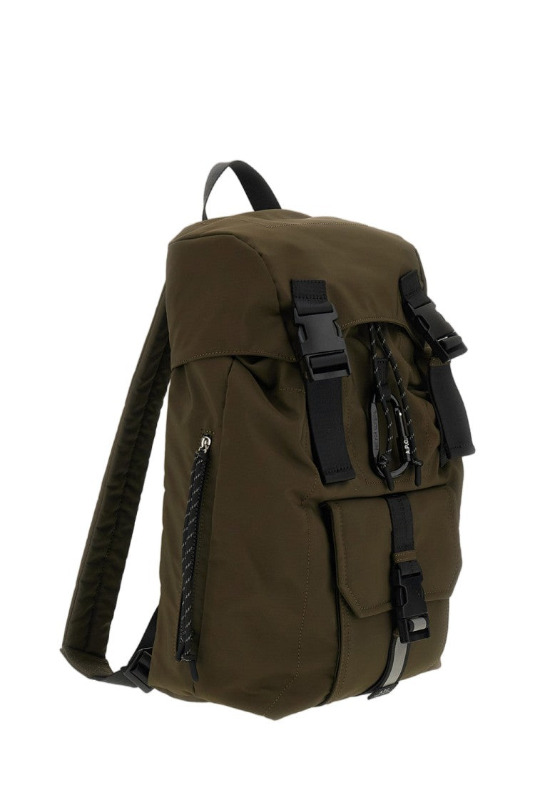 A.P.C. Green Sac A Dos Trek 2.0 Ripstop Backpack