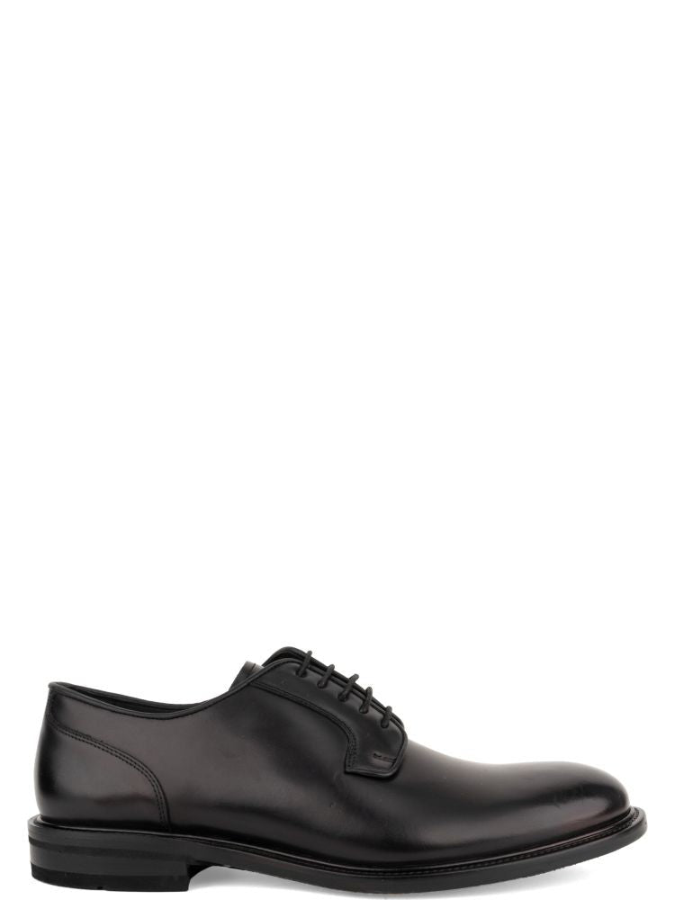 John Harrison Black Polished Leather Classic Formal Shoes