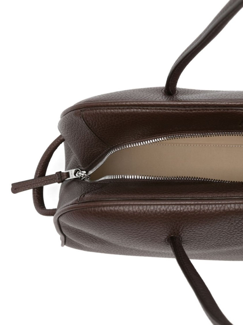 Jacquemus Dark Brown Grained Knot Detail Bag