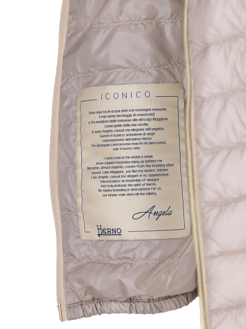 Herno Minimalist Jacket With High Collar