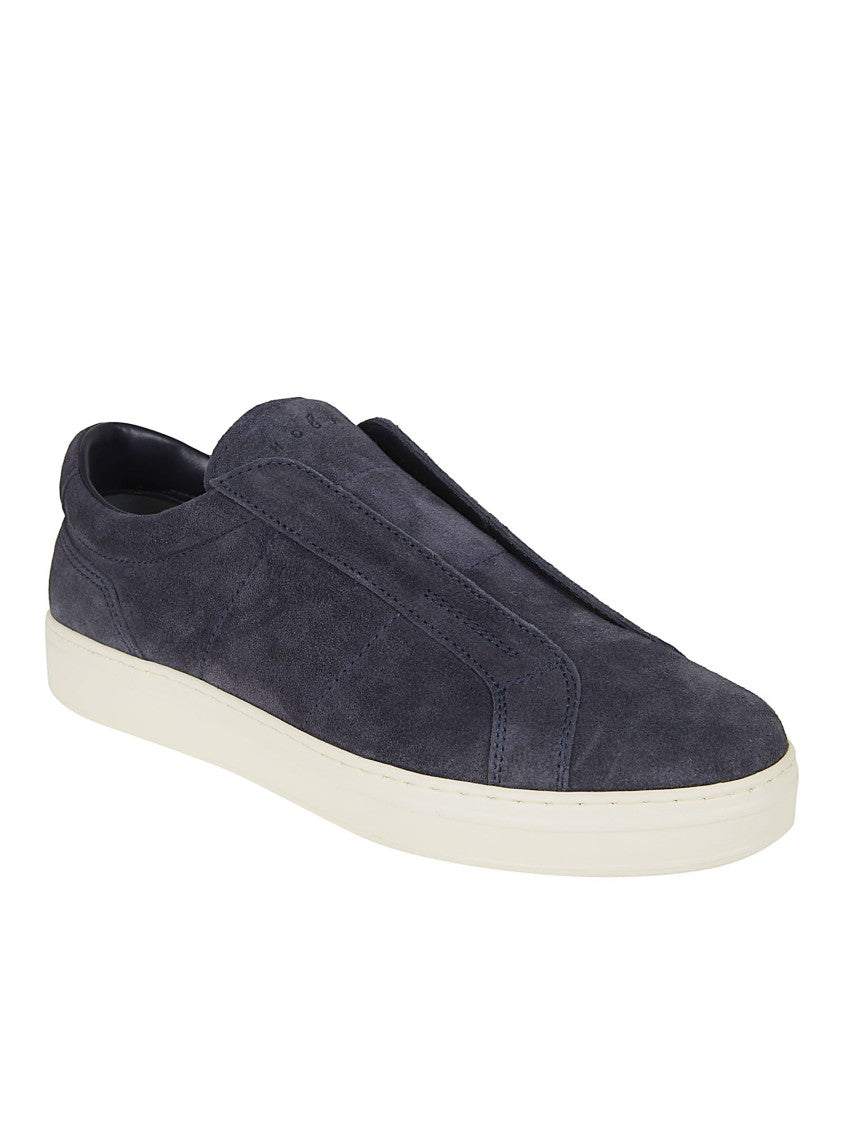 Hogan Blue Suede Slip-On Sneakers