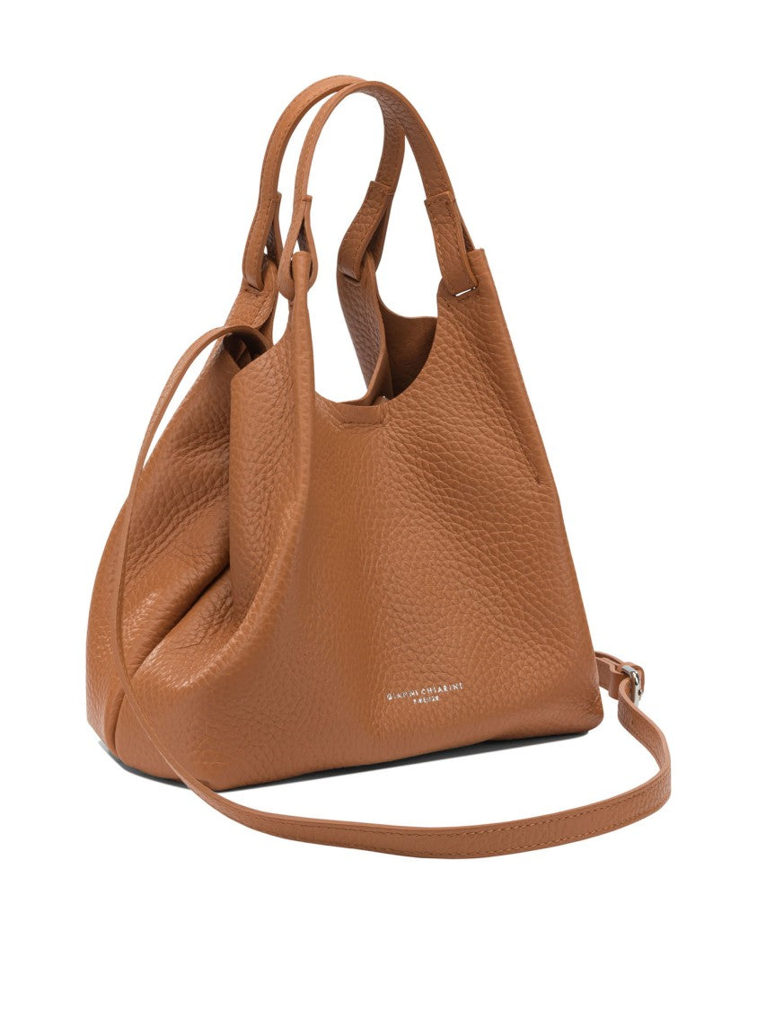 Gianni Chiarini Textured Leather Shoulder Bag With Dual Handles