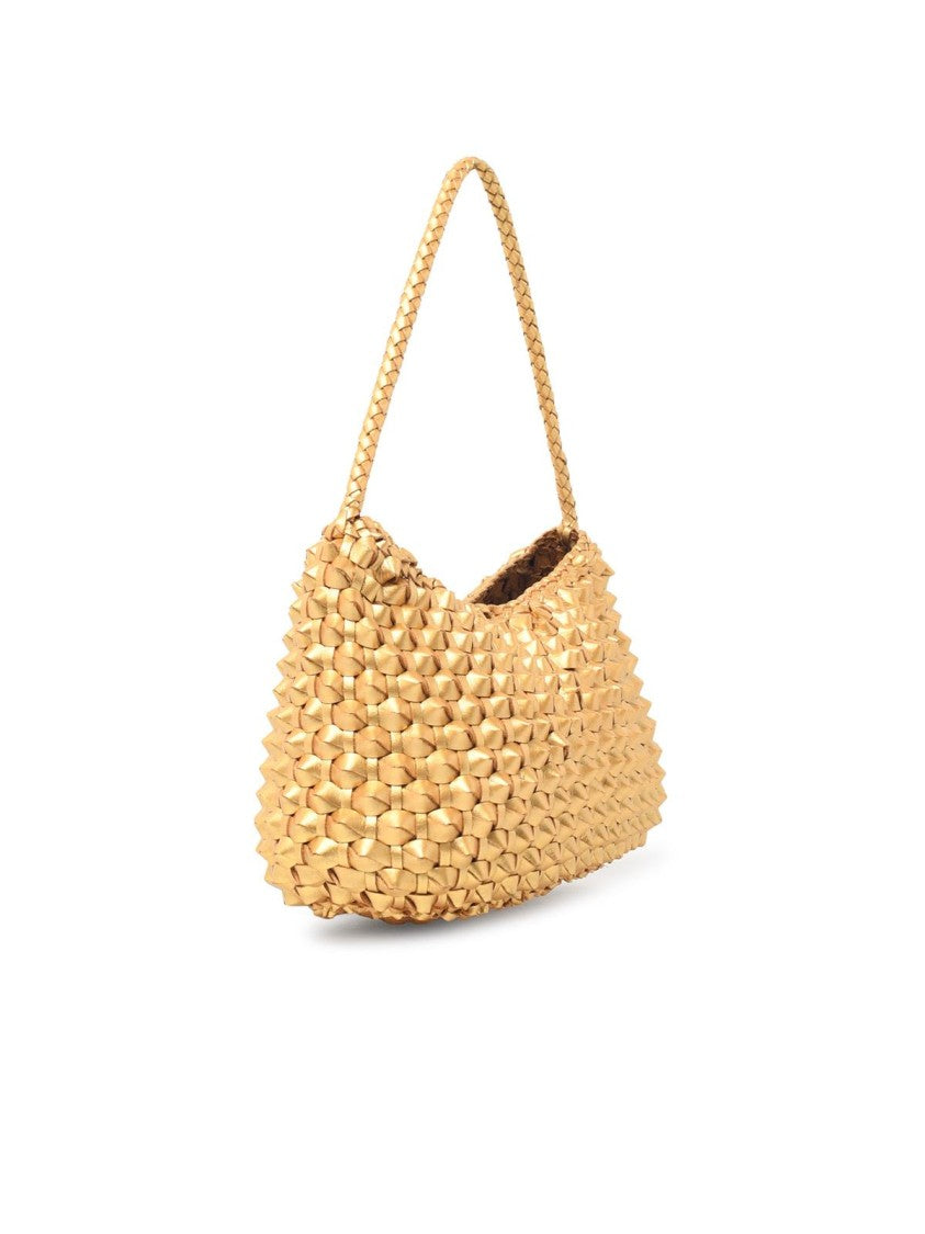 Dragon Diffusion 'Basil Cactus' 'Gold Foil' Gold Leather Bag