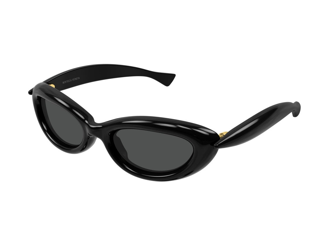 Bottega Veneta Bv1484s Glossy Finish Oversized Cat-Eye Sunglasses