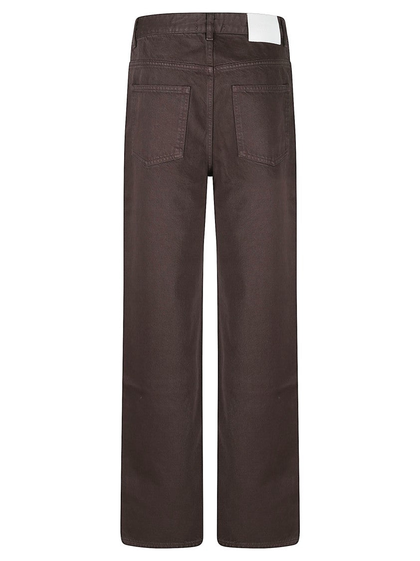 Loulou De Saison Mico Wide Leg High-Waisted Cotton Jeans
