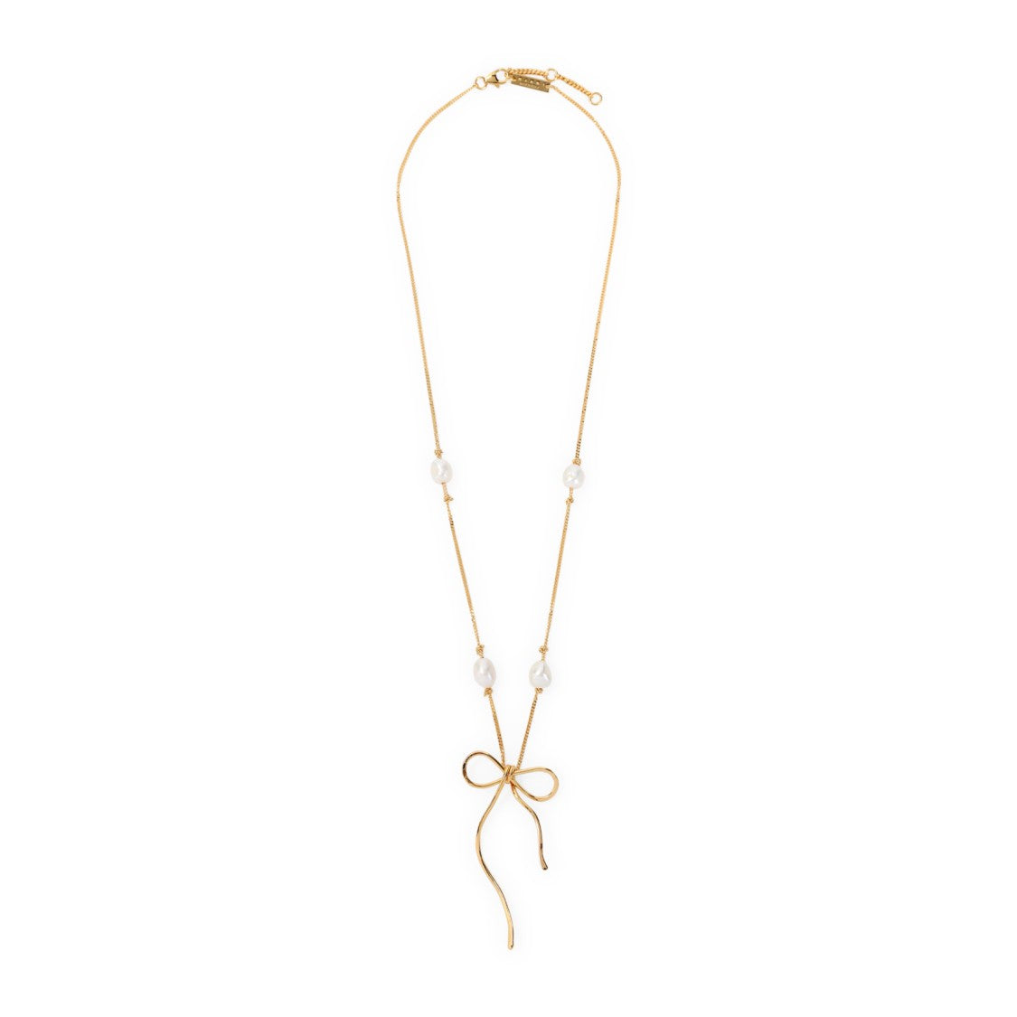 Marni Gold-Finish Necklace With Pearl Accents