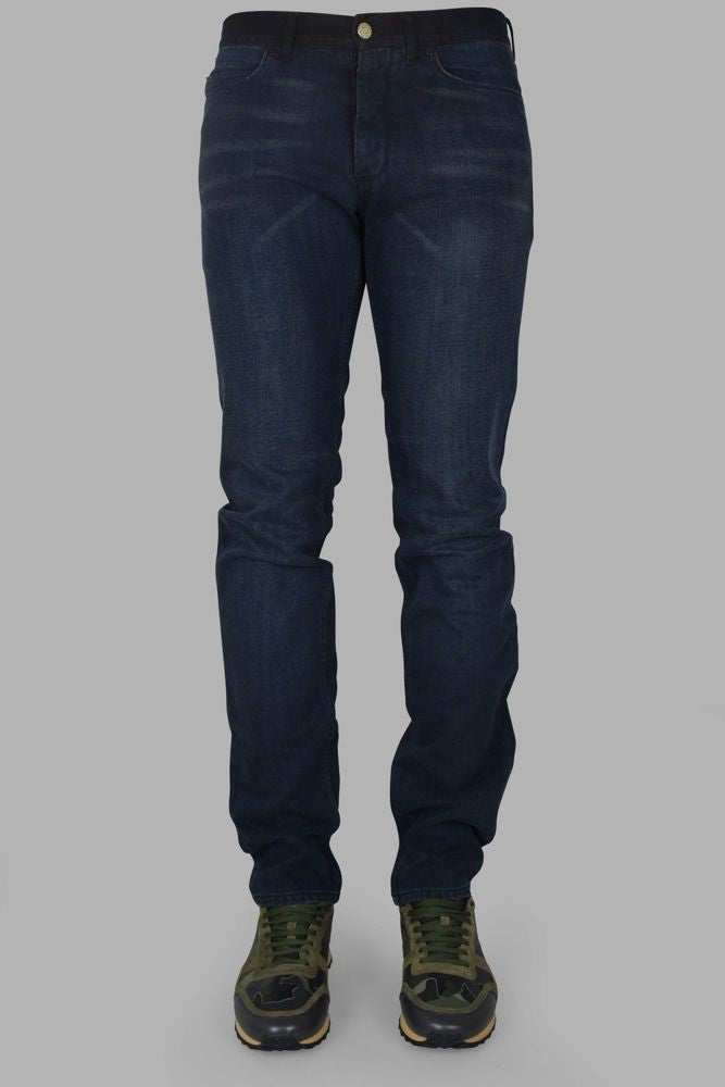 Lanvin Classic Blue Denim Jeans With Subtle Fading